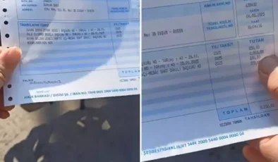 5 dakikalık işlem için vatandaştan alınan ücrete bakın