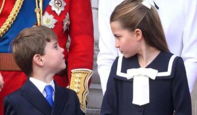Prenses Charlotte, geçit töreninde kardeşi Prens Louis’i azarladı