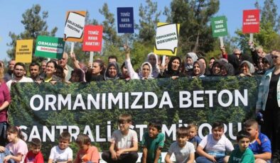 Bursa’da beton santraline karşı köylülerden eylem